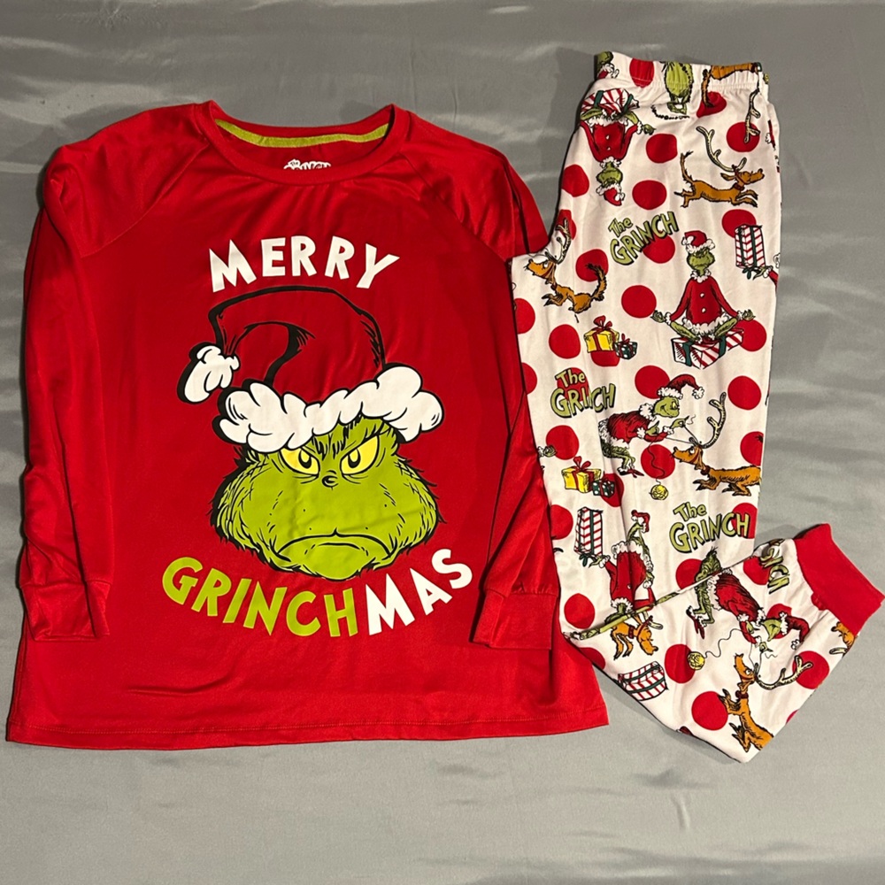 Adult Merry Grinchmas Pajamas Set